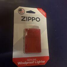 Zippo Windproof Red Matte Lighter, 233, New picture