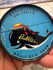 Vintage Souvenir Marineland of the Pacific Set Of 6 Coasters Bubbles Whale picture