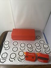 VTG GAF View-Master Red Collector's Case w/ 2 Red View-Masters & 20 Reels picture
