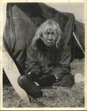 1956 Press Photo Eskimo Woman at Kotzebue Village Tent in Alaska - hpa13651 picture