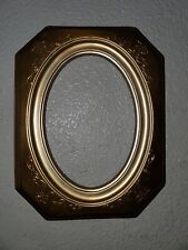 OVAL NEW GOLD WOOD FRAME picture