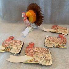Thanksgiving Honeycomb Turkey Table Centerpiece Decor Creative Expressions Set 5 picture