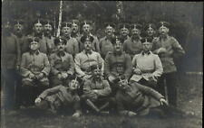 WWI RPPC large group German soldiers vintage real photo postcard c1914-1918 picture