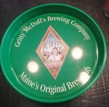 Vintage Gritty Mcduff's Brewing Company metal Promotional serving tray-Maine picture
