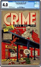Crime Does Not Pay #30 CGC 4.0 1943 0285779004 picture