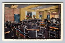 Washington DC Hi-Hat Cocktail Lounge Bar at Ambassador Hotel 1937 Old Postcard picture