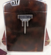 Vintage 1930's Art Deco Ronson Mastercase Lighter & Cigarette Case Rare Emblem picture
