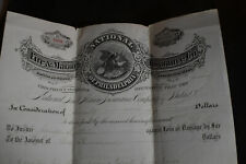 1875 National Fire & Marine Insurance For STEAM ENGINE & BOILER, Wright NY picture