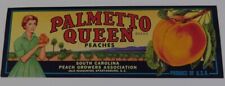 25 Vintage Palmetto Queen Peaches Crate labels...Spartanburg,S.C. picture