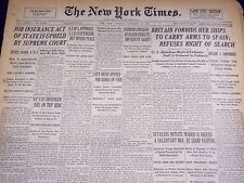 1936 NOV 24 NEW YORK TIMES - BRITISH FORBIDS HER SHIPS TO CARRY ARMS - NT 2085 picture