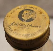 Large Embossed J. R. Watkins with Original Lid Nice Graphics on Lid picture