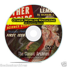 Other Worlds, 43 Vintage Pulp Magazines, Golden Age Science Fiction DVD CD C53 picture