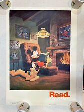 RARE 1978 DISNEY MICKEY MOUSE 1ST READ POSTER AMERICAN LIBRARY ASSOC. picture