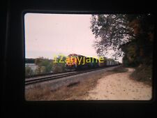 4O18 TRAIN SLIDE Railroad 35MM Photo BNSF 4816 WITH TRAIN LOCK AND DAM WISCONSIN picture
