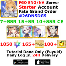 [ENG/NA][INST] FGO / Fate Grand Order Starter Account 7+SSR 160+Tix 1080+SQ #26D picture