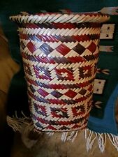 ** AMAZING  VERY LARGE CHOCTAW RIVER CANE DOUBLE WEAVE  BASKET  VERY NICE **  picture