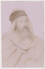 Middle Eastern Philosopher Scholar or Rabbi Antique Commemorative Snapshot Photo picture