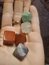 5pc Tumbled Polished Cube Crystals picture