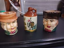 Vintage Miniature Occupied JAPAN Hand Painted Toby Mugs Pitcher Creamer Cup  picture