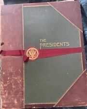 Antique 1901 Large Book White House Gallery of Official Portraits of Presidents picture