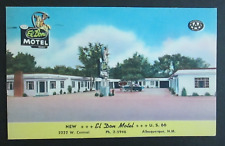 El Don Motel Albuquerque NM Posted Linen Postcard picture
