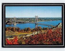 Postcard Mid Hudson Bridge Highland New York USA picture