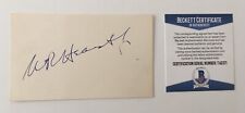 William Randolph Hearst Jr. Signed Autographed 3x5 Card BAS Beckett Certified picture