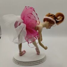 Vintage La Verona Collection Figurine Redhead Ballerina Tying Laces Pink Tutu 7