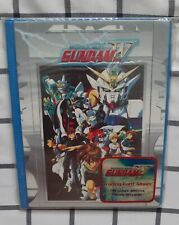 Rare GUNDAM WING MOBILE SUIT COLLECTING TRADING CARD ALBUM HOLDS 80 CARDS. picture