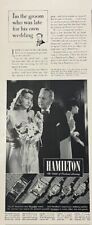Rare Vintage Original 1941 Hamilton Watches Wedding Mens Womens Gift Bride AD picture