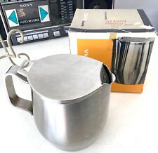 Vintage MCM Alfra Alessi Stainless Steel Teapot Theiere CL125 Italy 18/8 W/box picture