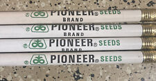 PIONEER BRAND SEEDS AGRICULTURAL LOT 4 VINTAGE WOOD ADVERTISING PENCIL picture