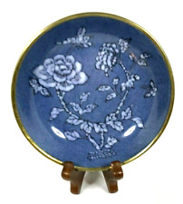 Vintage A.C.F. Blue Floral Japanese Porcelain Ware Decorative Trinket Dish picture