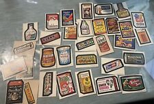 32 VINTAGE Lot of Topps Wacky Packages Stickers Advertisements Food 70s 80s picture