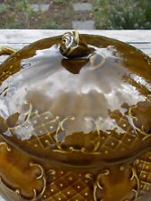 Antique French Tureen or Serving Bowl with rose flower  handle beautiful Design picture