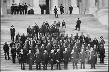 NATIVE AMERICAN DAKOTA DELEGATION ON THE STEPS OF THE U.S. CAPITOL 4X6 POSTCARD picture