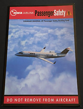NWA Northwest Airlink | Pinnacle Airlines CRJ Safety Card - 6/05 picture