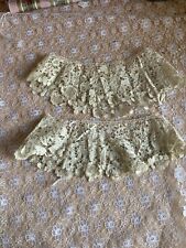 Pair of Antique Honiton Lace Circular Lace Cuffs picture
