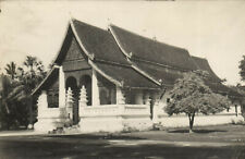 PC CPA LAOS, INDOCHINA, HOUSE SCENE, Vintage REAL PHOTO Postcard (b23388) picture
