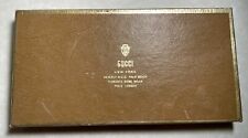 GUCCI Gift Box Brown Gold Sticker Tissue and Mail Receipt 7 x 4 Inch 1970s picture