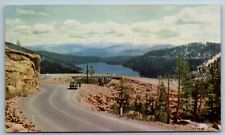 Donner Pass Summit Donner Lake California CA VTG Postcard Union Oil May 14 1941 picture