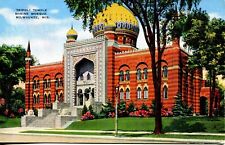 ca 1940s Natural Color Postcard - Tripoli Temple Shrine Mosque - Milwaukee - EX picture