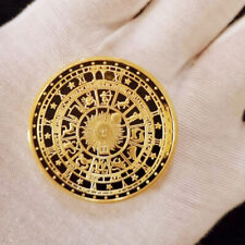 U.S.A Coin Gold Plated Divination Twelve Sun Moon Constellations Challenge Coins picture