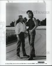 1988 Press Photo Lou Diamond Phillips and DeeDee Norton in Dakota. - cvp89697 picture