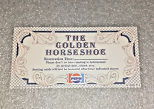 1980's Walt Disney Productions Disneyland The Golden Horeshoe Reservation Card picture