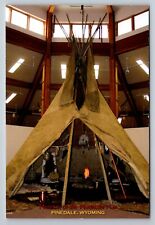 Museum Of The Mountain Man Pinedale Wyoming Vintage Unposted Postcard Teepee picture