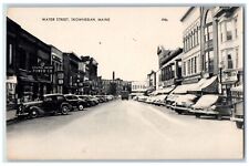 c1940s Water Street Central Maine Power Co. Skowhegan Maine ME Unposted Postcard picture