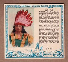 1954 Chief Gall, Teton Sioux, #40 Red Man Indian Chiefs T129 / excellent cond. picture