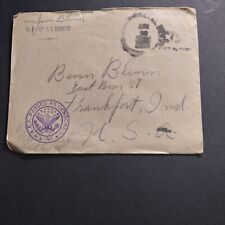 Censered WW1 Soldiers Mail Cover Circa 1918. Co. D 15th U. S. Engineers Envelope picture