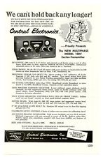 QST Ham Radio Mag. Ad Central Electronics Model 100V Exciter-Transmitter (12/57) picture